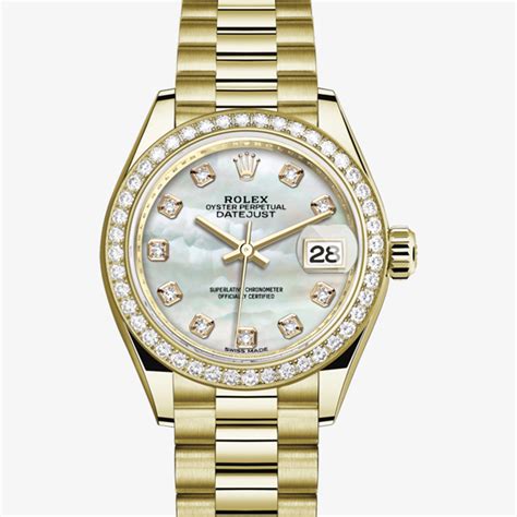 18karet yellow gold 28 mm rolex oyster perpetual date|Rolex lady date just yellow gold.